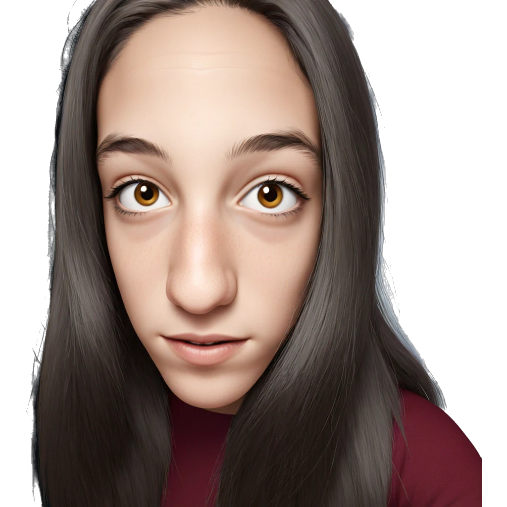 realistic portrait of girl emoji