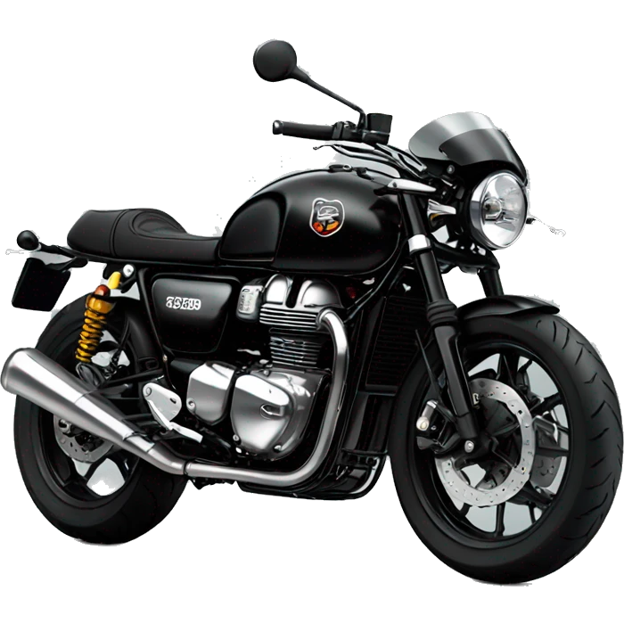 black triumph cafe racer emoji