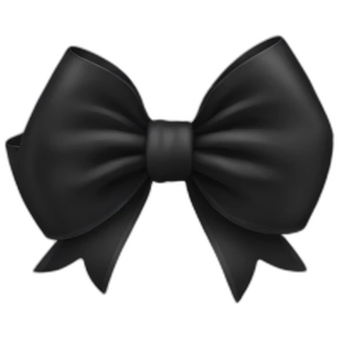 black bow emoji