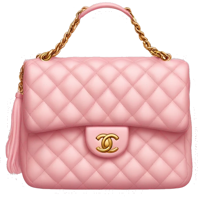 Light pink Chanel bag emoji