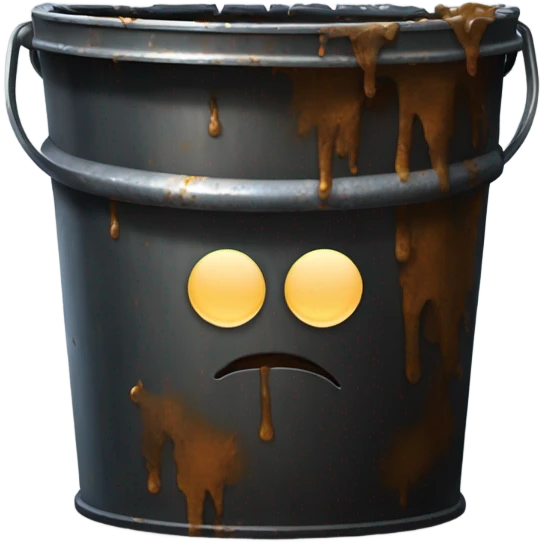 Bucket of suck emoji