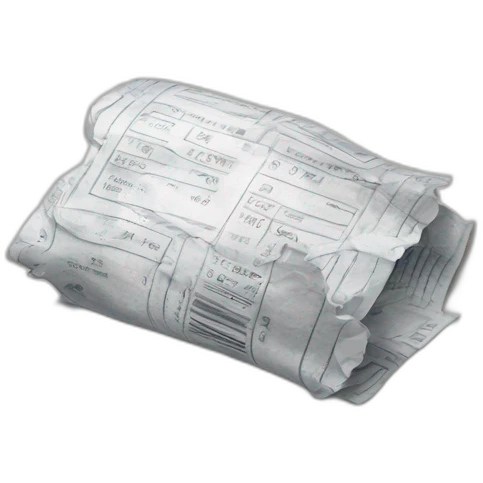 crumpled receipt emoji