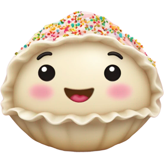 Dumpling with sweats emoji