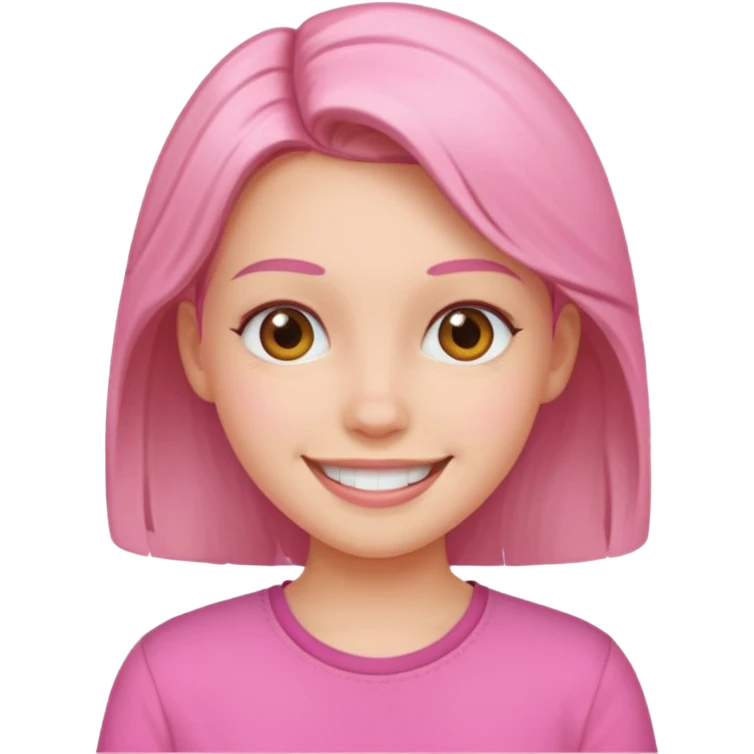 girl with pink shirt emoji