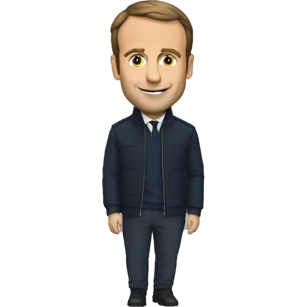 Macron en pull emoji