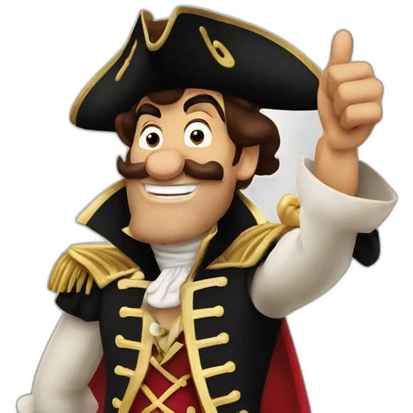 captain hook thumbs up emoji