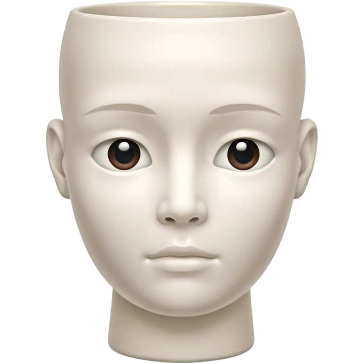 Vase human head  emoji