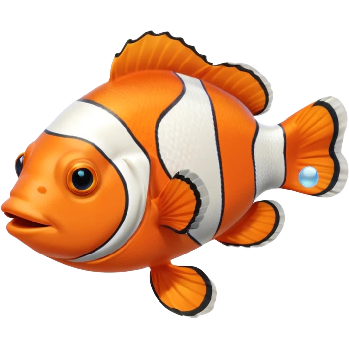 clownfish with bubbles emoji