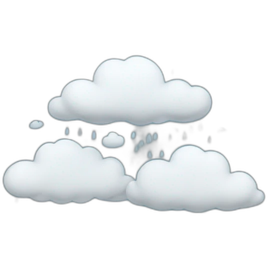 Raining clouds emoji