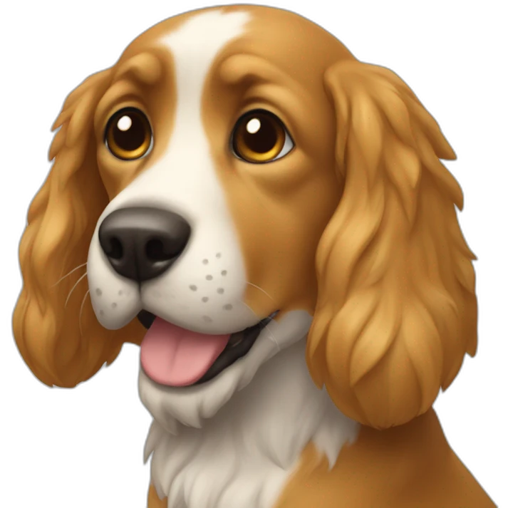 Chat sur un chien emoji