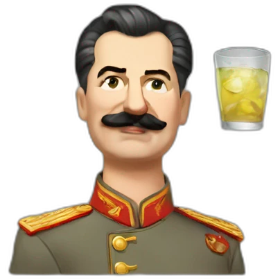 stalin drinking vodka emoji