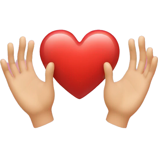 heart with two hands emoji