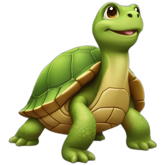 Tortue sur loutre emoji