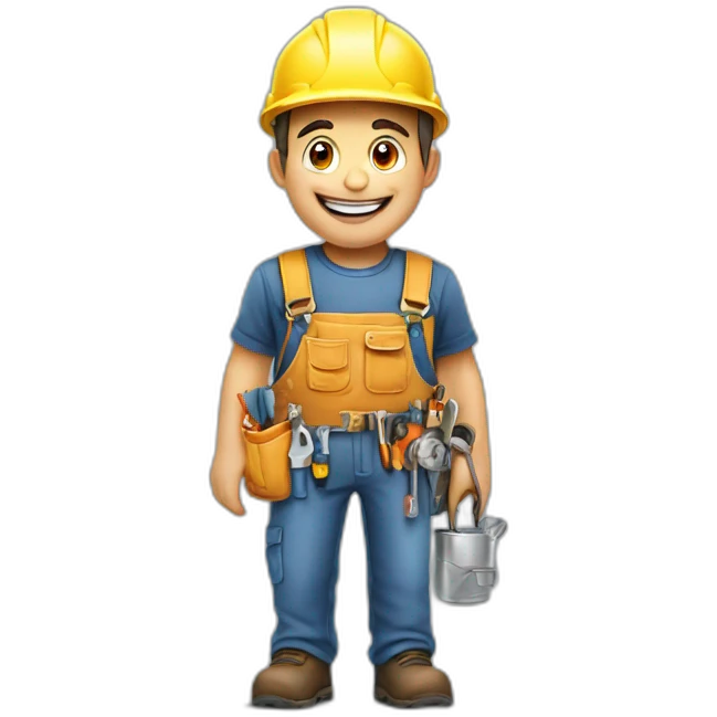 happy-repairman-appliance emoji