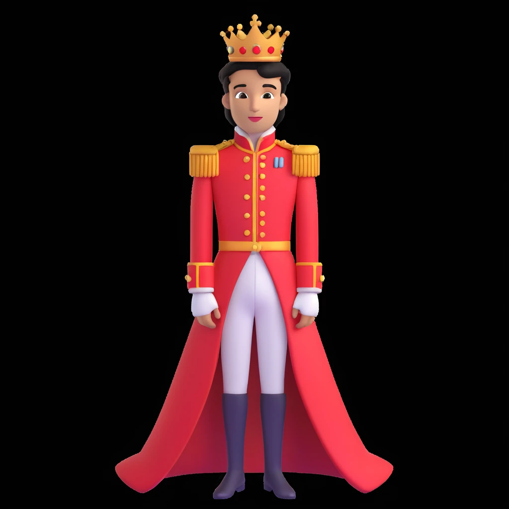 prince in red dress, royaqle background emoji