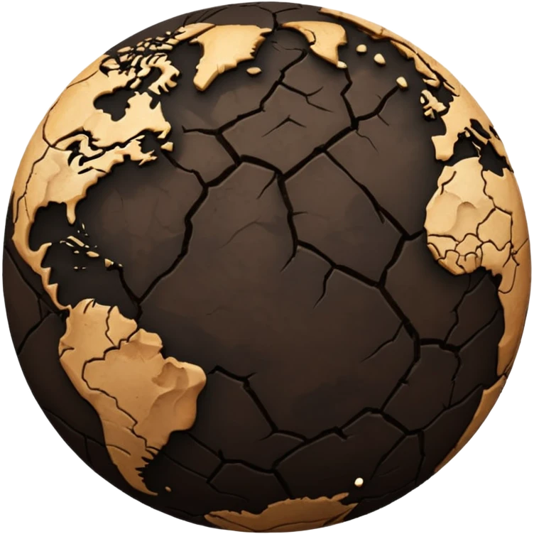 black earth with circles  emoji