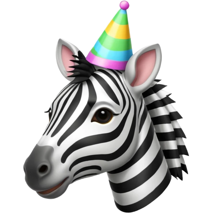 zebra brithday emoji