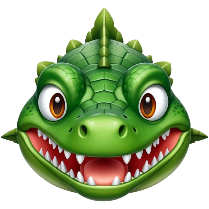 Crea un avión con cabeza de cocodrilo  emoji