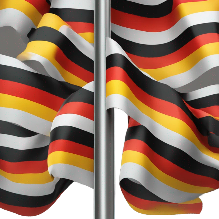 Germany flag with pole emoji