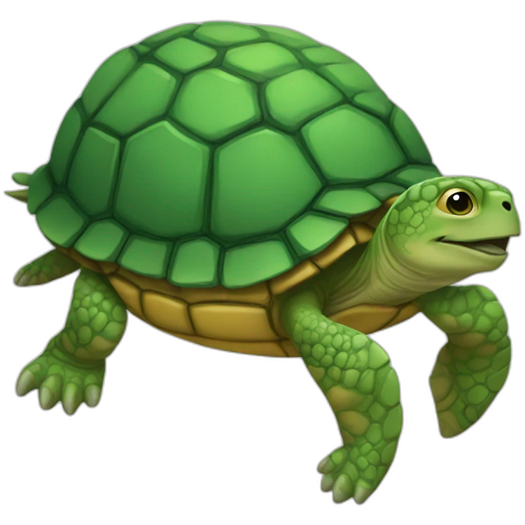 Chat sur une tortue emoji