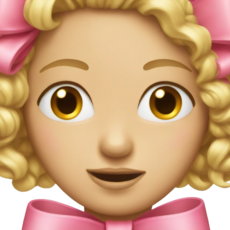 Pink bow emoji