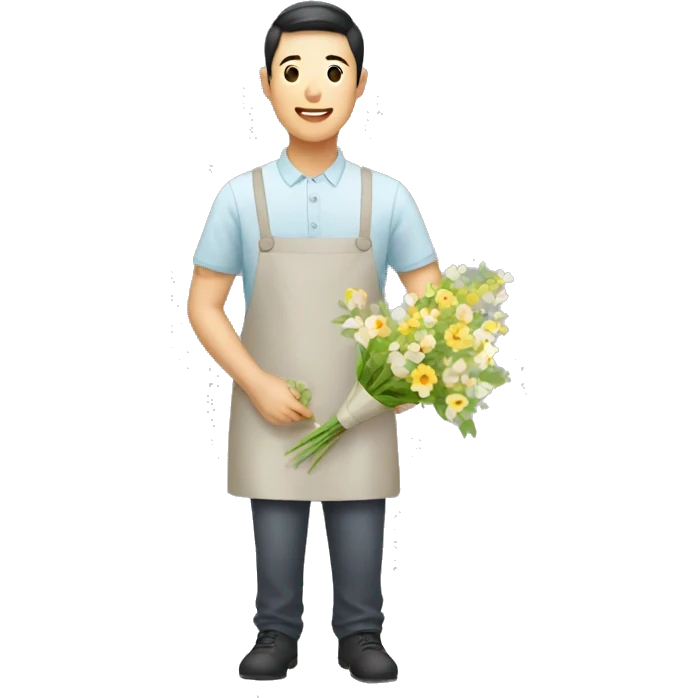 korean florist emoji