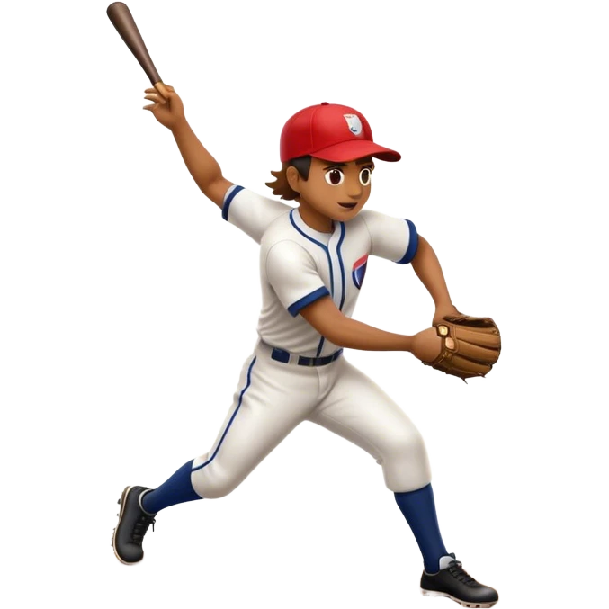 Cinematic Realistic Baseball Scene Emoji, depicted as an action-packed moment of a baseball in play with dynamic motion blur and crisp detailed textures, rendered with vibrant nostalgic lighting that captures the spirit of America's favorite pastime. emoji