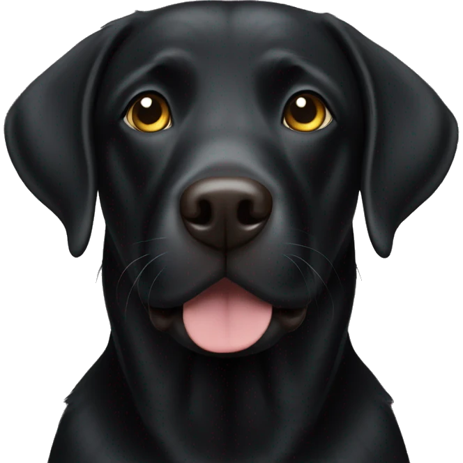 Black Labrador  emoji