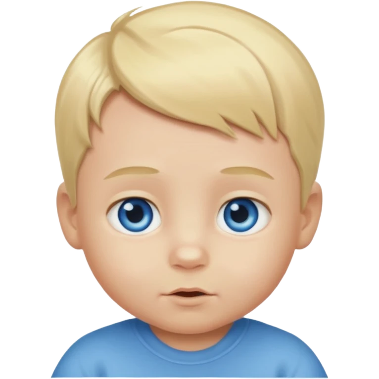 blue eyed blonde baby boy emoji