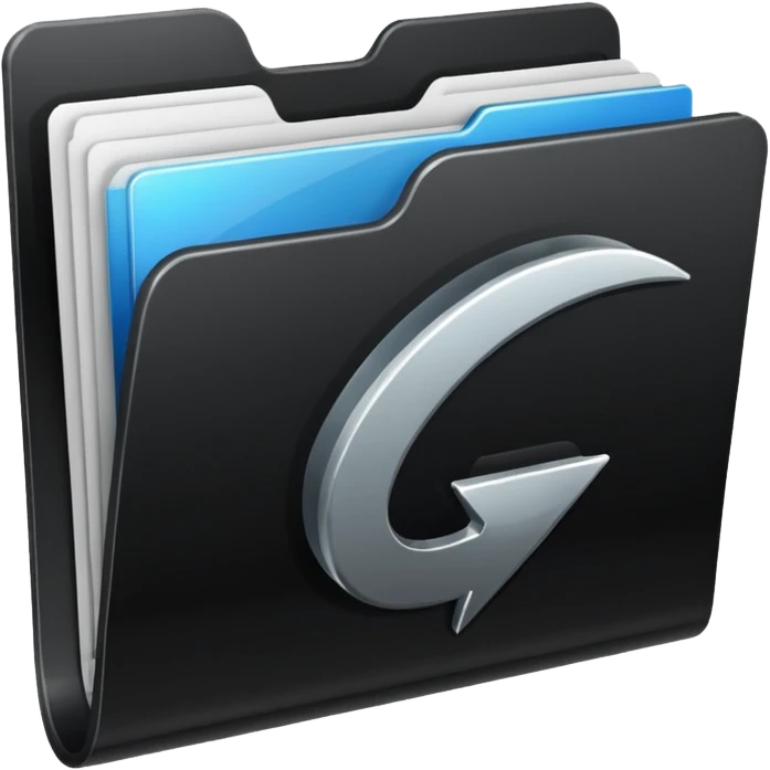 black folder flash file emoji