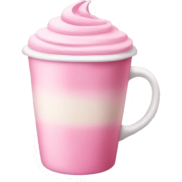 pink latte emoji