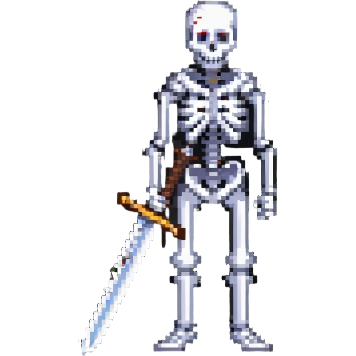 skeleton with a sword emoji