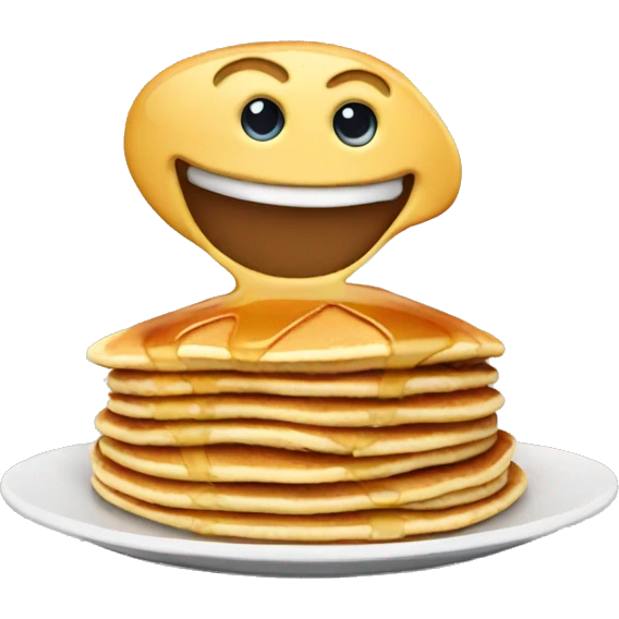 happy pancake emoji