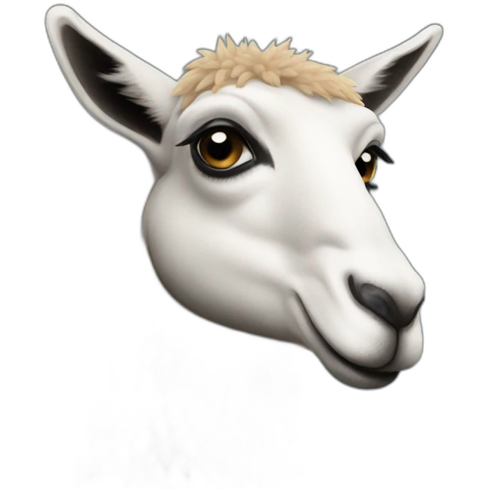 Lama qui crache emoji