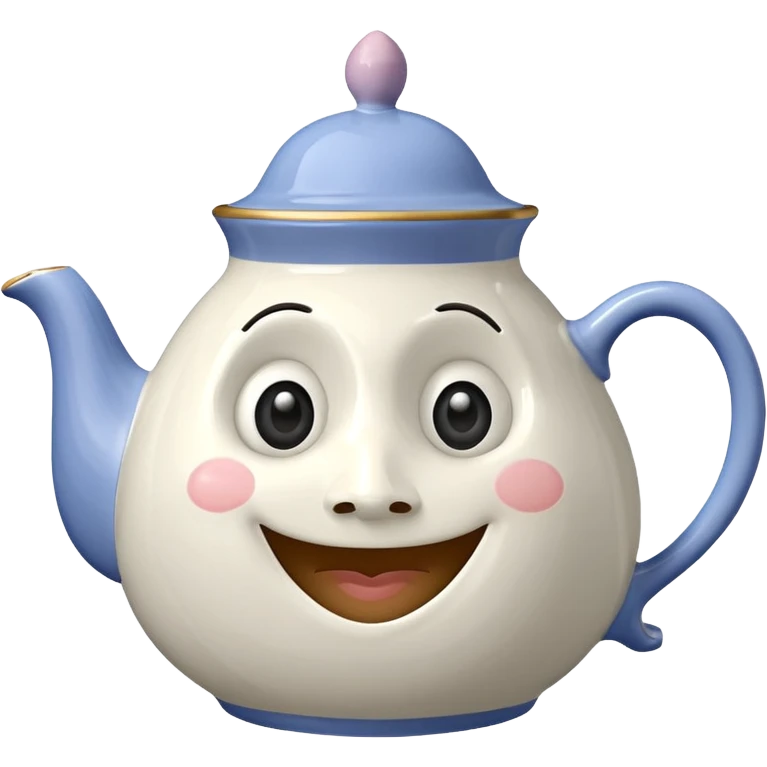 A character from the fairy tale Beauty and the Beast: Mrs. Potts, the lady who was turned into a teapot and retains the teapot's original form. emoji