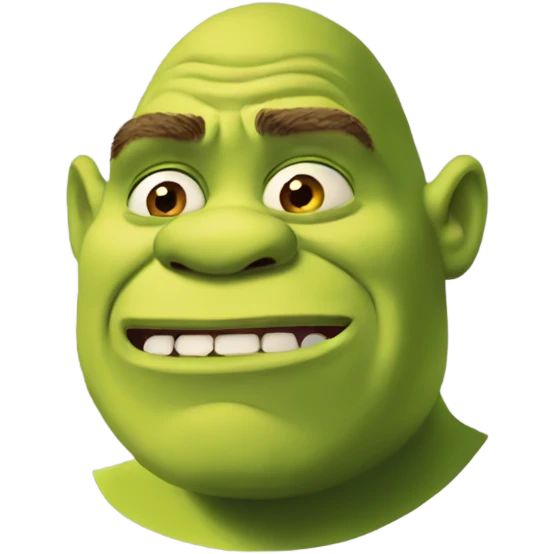 Confused shrek emoji