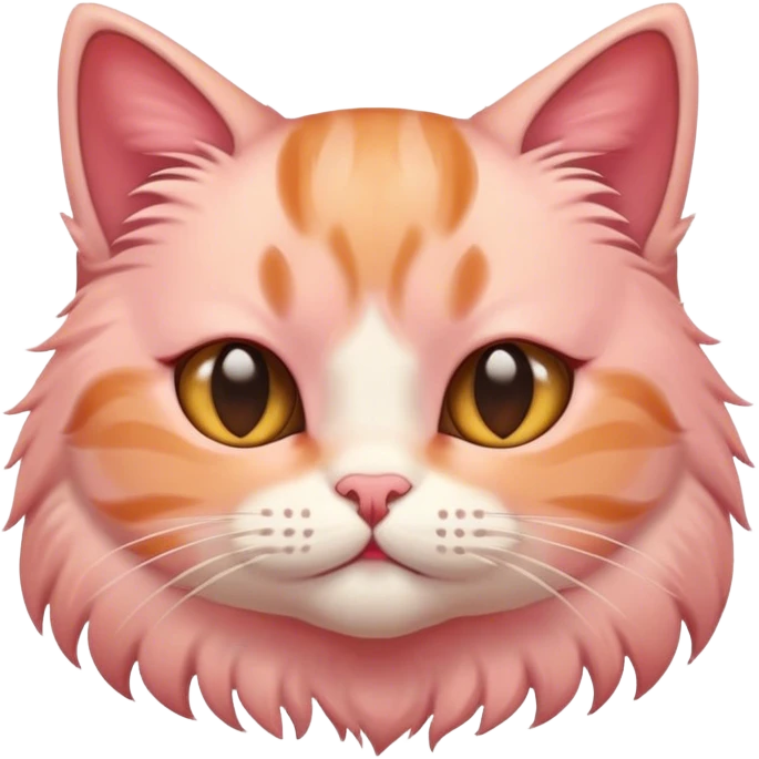 Blushing cat emoji