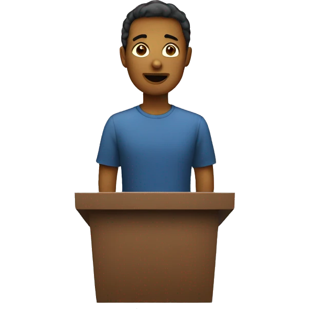 person speaking in public emoji