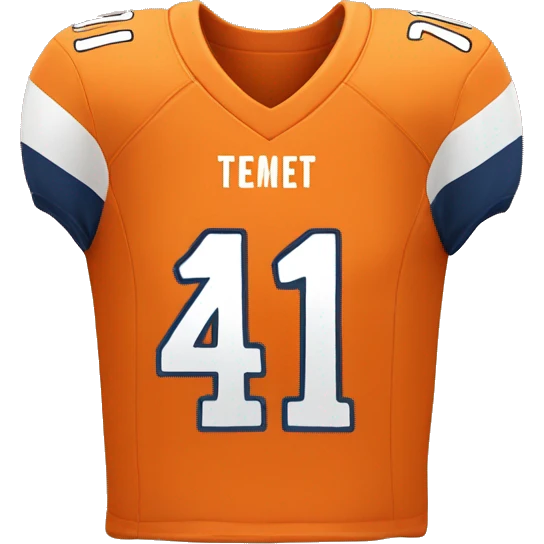 back of an orange football jersey with the number 11  emoji