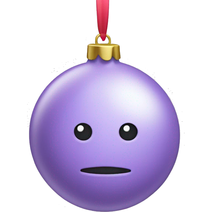 Pastel purple ornament emoji