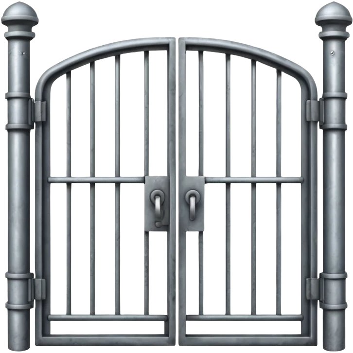 locked steel gate emoji