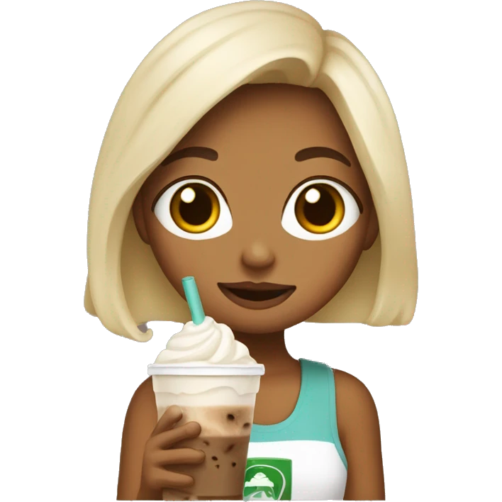 girl with boba frappe emoji