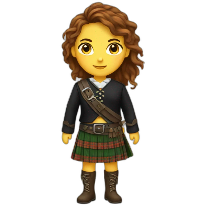 kilt-girl emoji