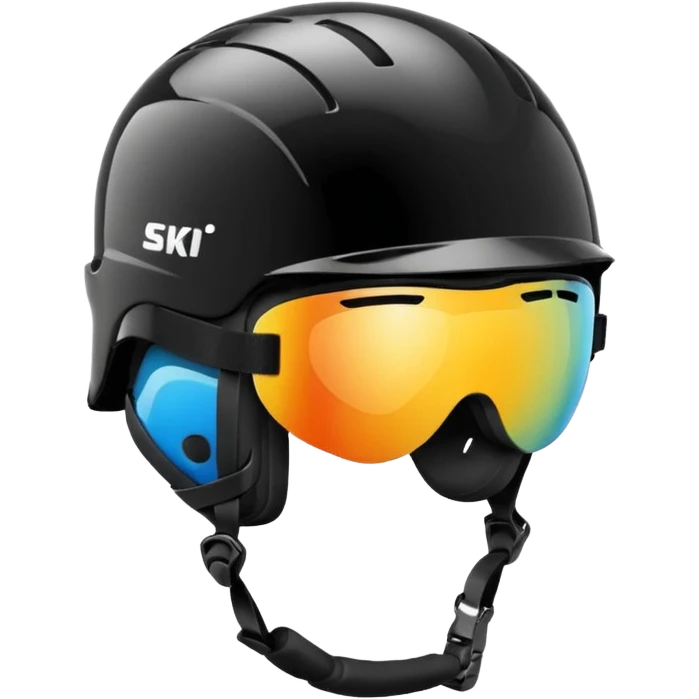 ski helmet without goggles emoji