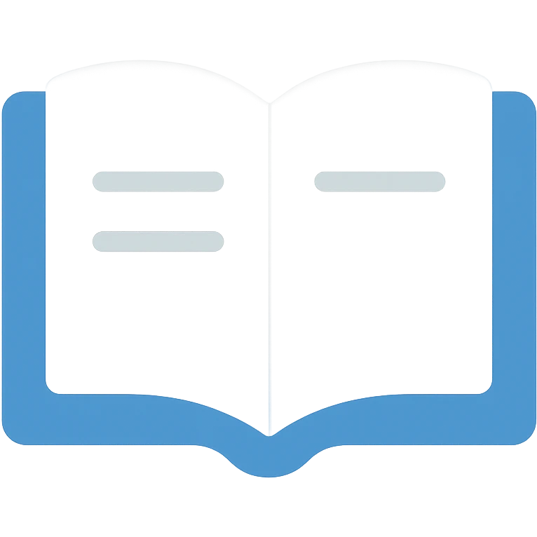 open book with blue cover icon emoji