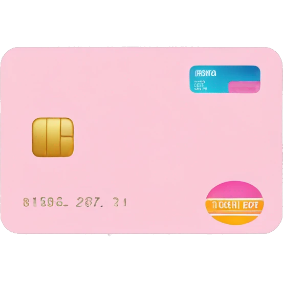 pastel pink credit card emoji