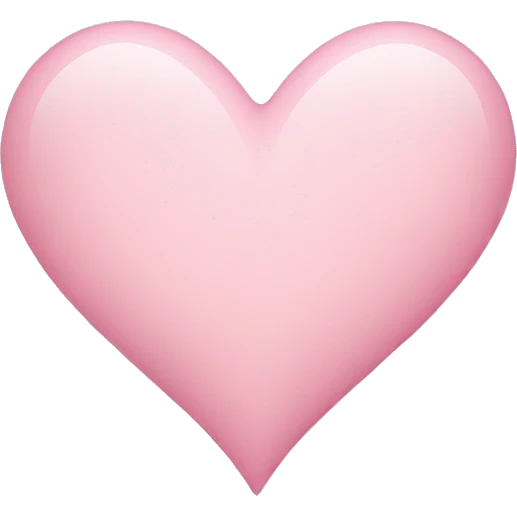 light pink heart emoji