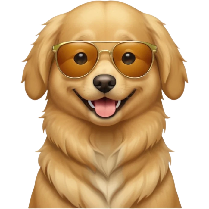 Dog wearing sunglassses emoji