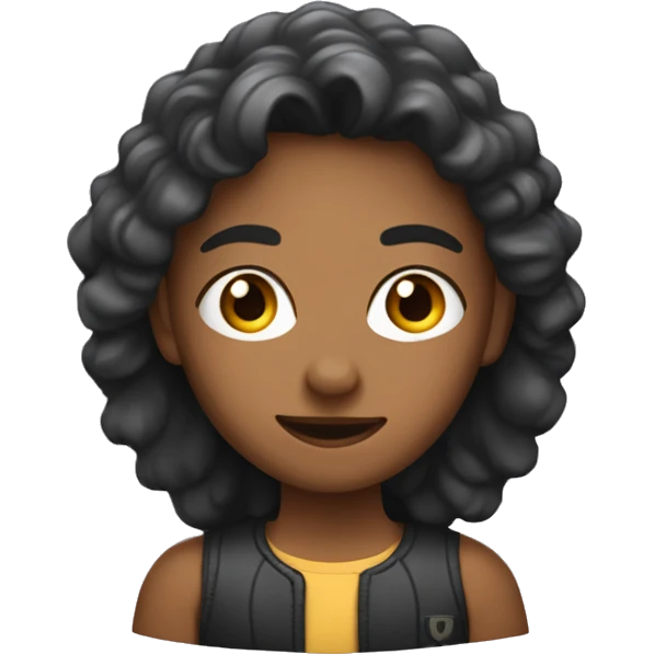 una persona sabia con lenes y el pelo largos emoji
