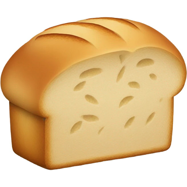 A regular bread emoji. emoji